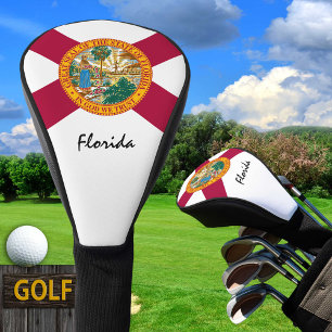 Couvre-club De Golf Golf Floride & Floride Drapeau / Clubs de golf Cou