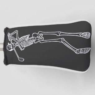 Couvre-club De Golf Golf Funny Golf Skeleton jouer Golfer