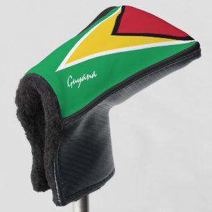 Couvre-club De Golf Golf Guyana & Guyana Drapeau /Clubs de golf Couver