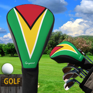 Couvre-club De Golf Golf Guyana & Guyana Drapeau /Clubs de golf Couver