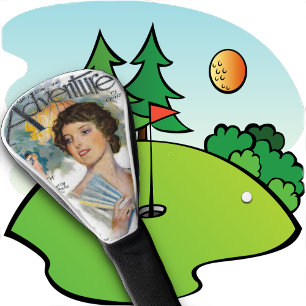 Couvre-club De Golf GOLF HEAD COVER - 1916 Adventure Magazine Couvertu