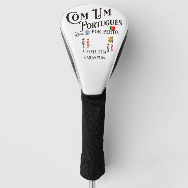 Couvre-club De Golf Golf Head Cover Com um Portugues por perto (Devant)