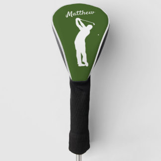 Couvre-club De Golf Golf Head Cover "golfer Matthew" vert