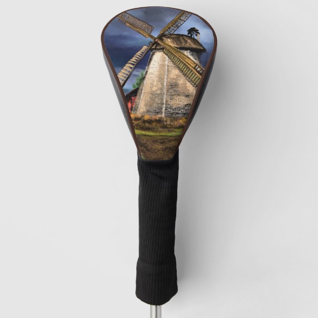Couvre-club De Golf Golf Head Cover Pays-Bas Windmill Paysage (Devant)