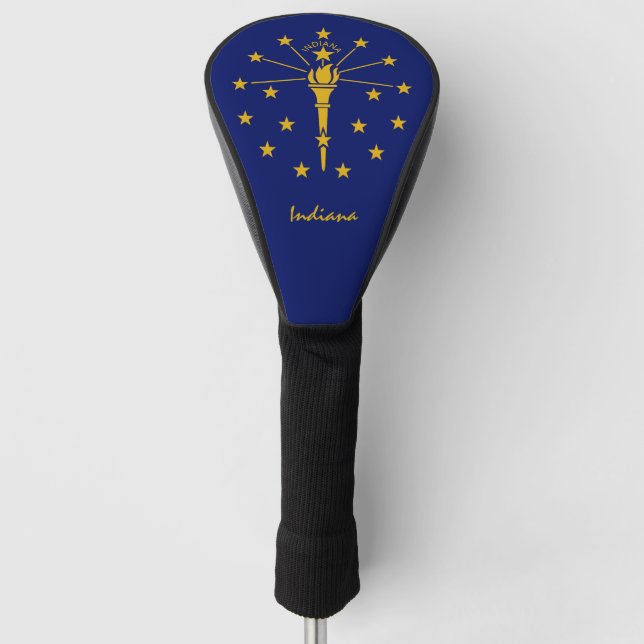 Couvre-club De Golf Golf Indiana & Indiana Flag / Golf Clubs Couvertur (Devant)