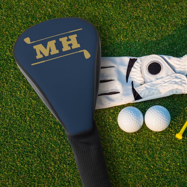 Couvre-club De Golf Golf Initiales Classique Préparatoire Athlétique N (Créateur téléchargé)