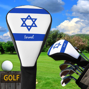 Couvre-club De Golf Golf Israel & Israel Drapeau / Clubs de golf Couve