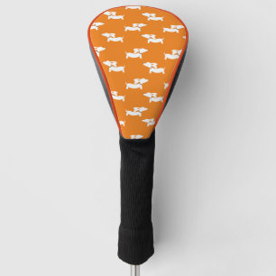 Couvre-club De Golf Golf Jouer Dachshund Maman Orange