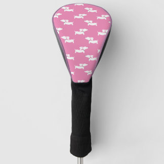 Couvre-club De Golf Golf Jouer Dachshund Maman Rose