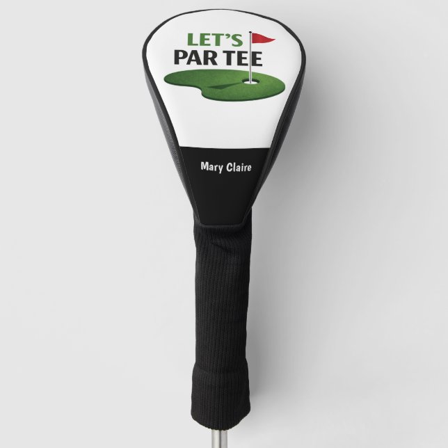 Couvre-club De Golf Golf Let's Par Tee pour golfeur (Devant)