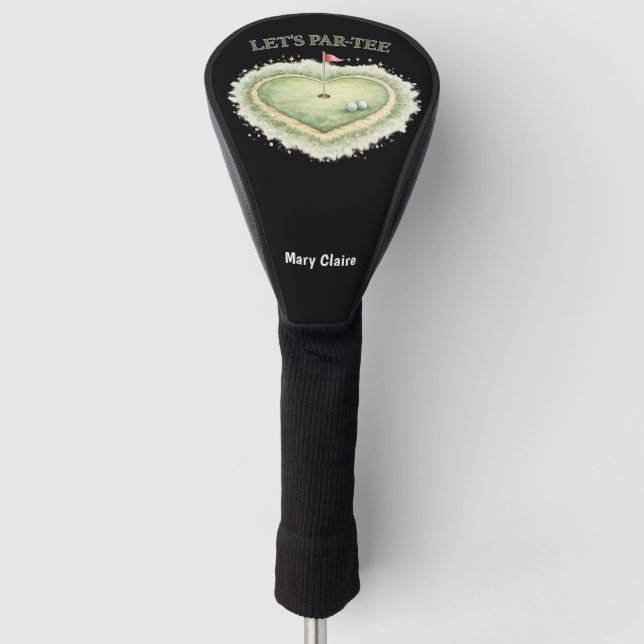 Couvre-club De Golf Golf Let's Par Tee pour mariage  (Devant)