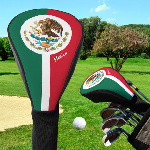 Couvre-club De Golf Golf Mexique & Drapeau Mexicain / Clubs de Golf Co