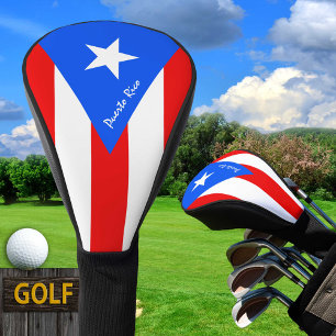 Couvre-club De Golf Golf Porto Rico & Puerto Rican Flag / Golf Clubs