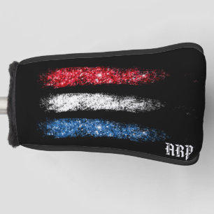 Couvre-club De Golf *~* Golf Putter Cover Patriotic Modern USA Drapeau