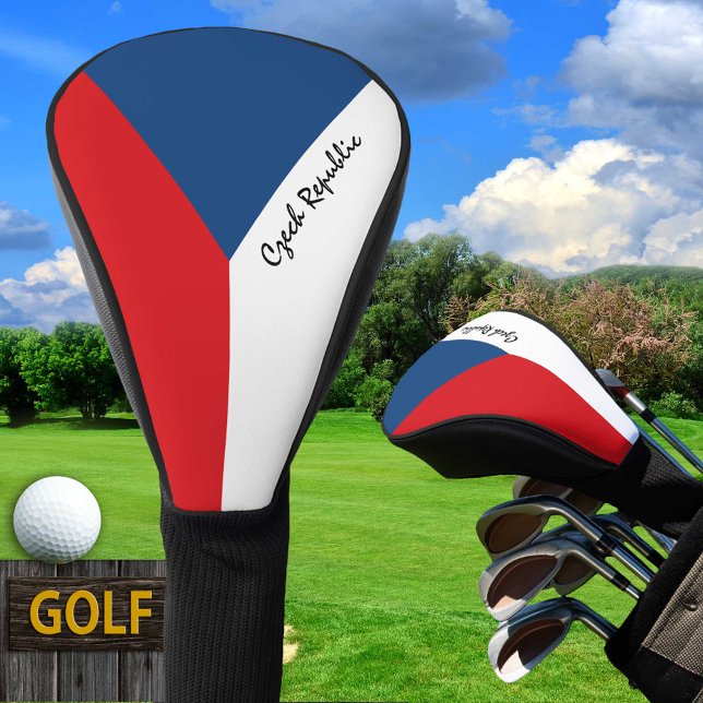 Couvre-club De Golf Golf République Tchèque & Drapeau /CZ Clubs de Gol (Créateur téléchargé)