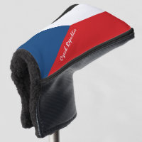 Golf République Tchèque & Drapeau /CZ Clubs de Gol