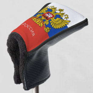 Couvre-club De Golf Golf Russie & Drapeau Russe / Clubs de Golf Couver
