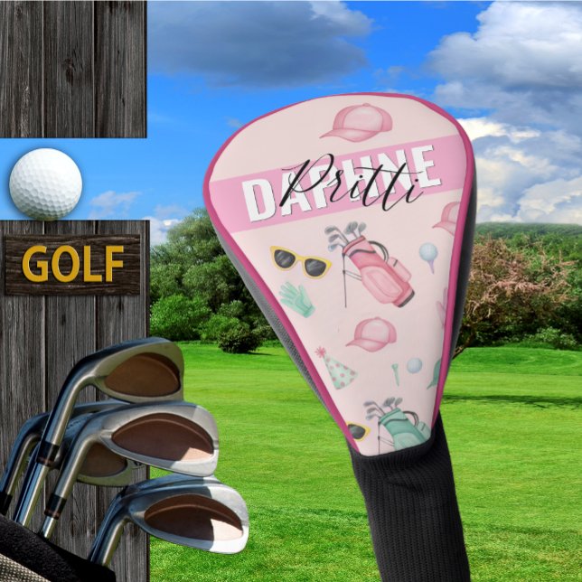 Couvre-club De Golf Golf Signature, mode "Daphne Pritti" chic ("Daphne Pritti" Golf Head Cover)
