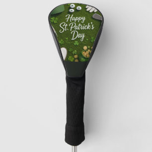 Couvre-club De Golf Golf St. Patrick avec balle de golf pour golfeur