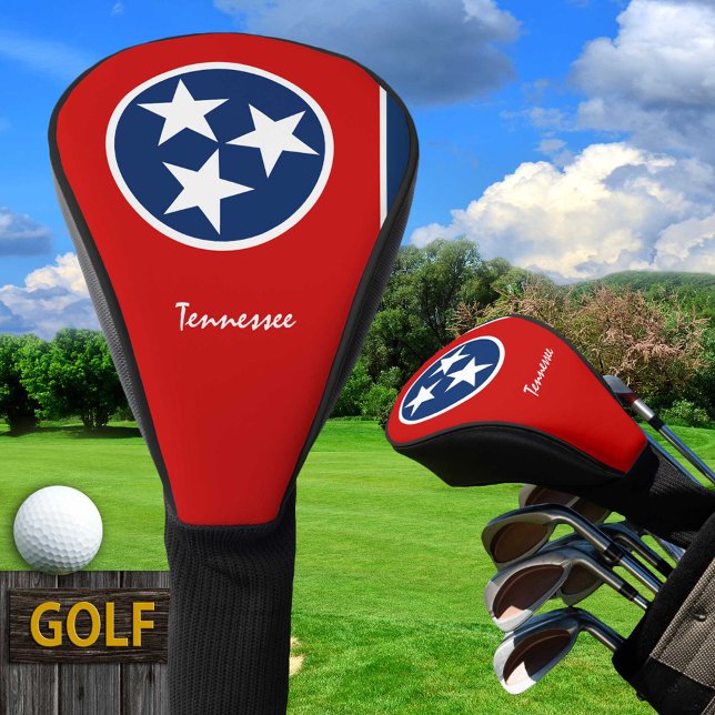 Couvre-club De Golf Golf Tennessee & Tennessee Drapeau / Clubs de golf (Créateur téléchargé)