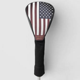 Couvre-club De Golf Golf USA & American Flag Vint. / Clubs de golf