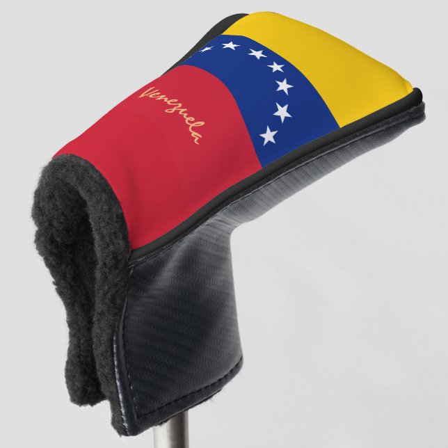 Couvre-club De Golf Golf Venezuela & Venezuela Drapeau/Clubs de golf C (Devant 3/4)