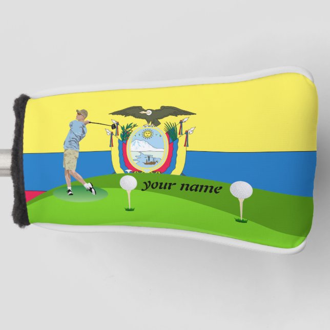 Couvre-club De Golf Golfeur équatorien (Devant)