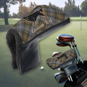 Couvre-club De Golf Gordon Setter sur Patiné Gordon Tartan
