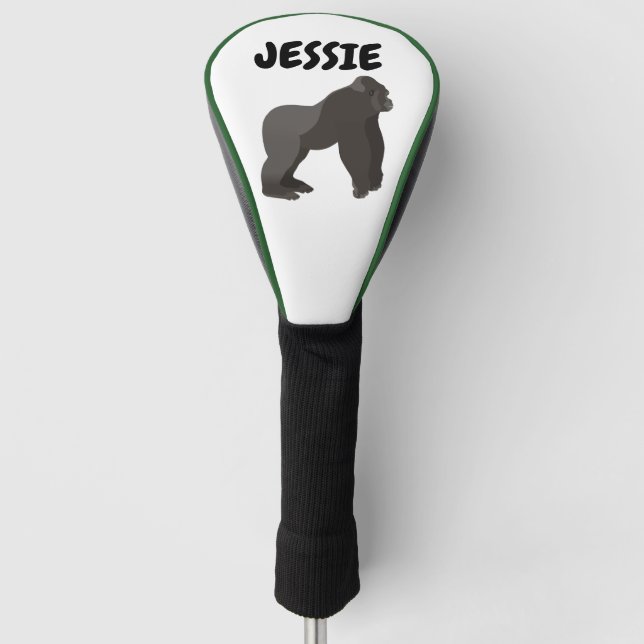 COUVRE-CLUB DE GOLF GORILLA GOLF HEAD COVER FUNNY PERSONNALISÉ (Devant)