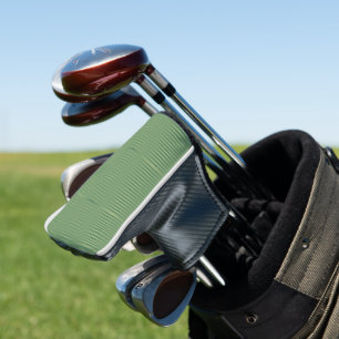 Couvre-club De Golf Gradient vert Vintage simple en osage