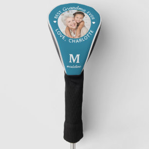 Couvre-club De Golf Grand-mère Meilleure jamais moderne Monogramme Pho