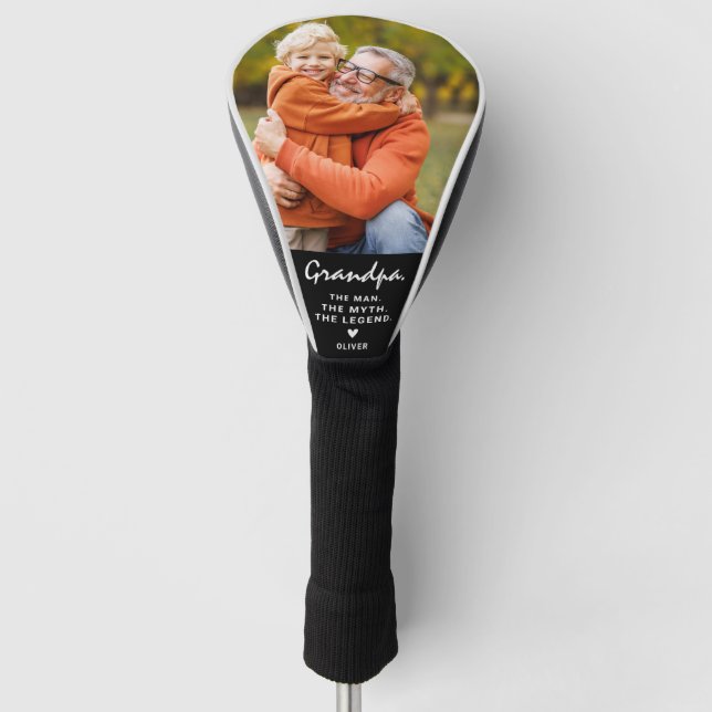 Couvre-club De Golf Grand-père. L'Homme. Le Mythe. La Légende. Photo (Devant)