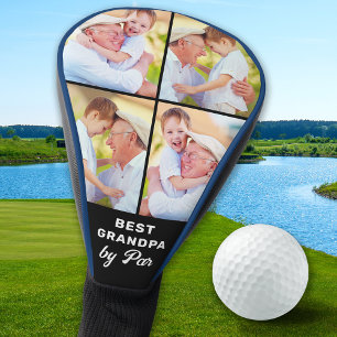 Couvre-club De Golf GRANDPA Custom 4 Photo Collage Cute Golfer Driver
