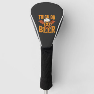 Couvre-club De Golf Graphisme de chauve-souris de citrouille de bière