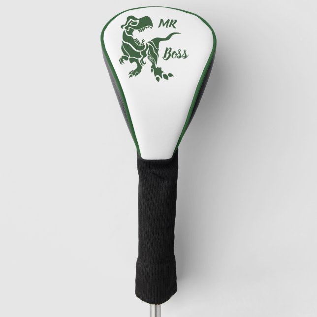 Couvre-club De Golf Green Trex le Boss Dino (Devant)