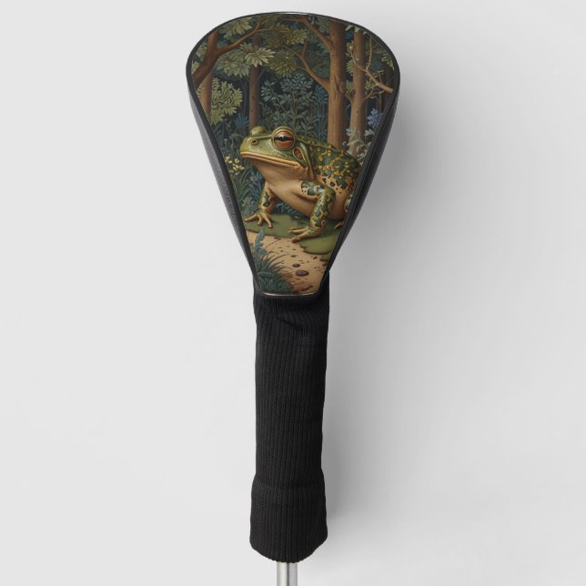 Couvre-club De Golf Grenouille vintage rétro (Devant)
