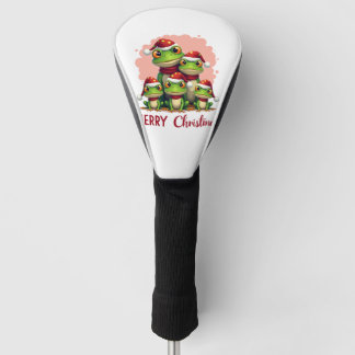 Couvre-club De Golf Grenouilles de Noël en famille (3)