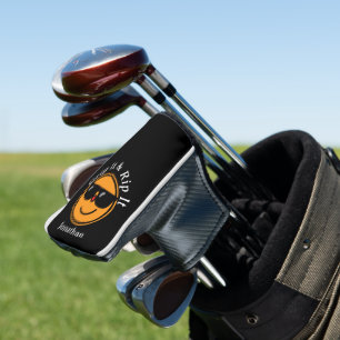 Couvre-club De Golf Grip It and Rip It Orange Happy Face Lunettes de s