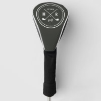 Gris | Golf Club | monogramme de logo personnalisé