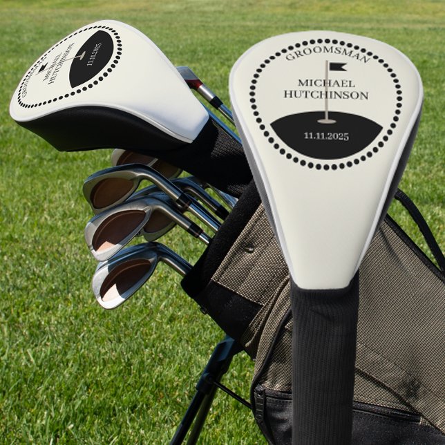 Couvre-club De Golf Groomsman personnalisé (Créateur téléchargé)