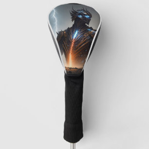 Couvre-club De Golf Guerrier Cyborg de la foudre