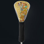 Couvre-club De Golf Gustav Klimt Exécution Nouveau Couple<br><div class="desc">Gustav Klimt,  Fulfillment 1910-1911 Couple Art Nouveau avec la signature de Klimt design tourbillonnant et belle peinture or.</div>