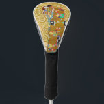 Couvre-club De Golf Gustav Klimt Exécution Nouveau Couple<br><div class="desc">Gustav Klimt,  Fulfillment 1910-1911 Couple Art Nouveau avec la signature de Klimt design tourbillonnant et belle peinture or.</div>