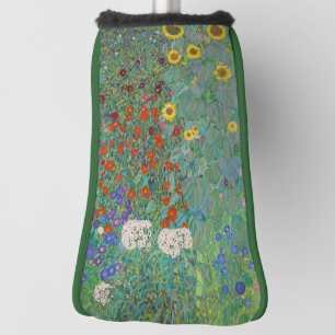 Couvre-club De Golf Gustav Klimt - Jardin de campagne avec tournesols