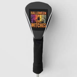 Couvre-club De Golf Halloween Avec Mes Sorcières Rétro Coucher De Sole