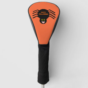 Couvre-club De Golf Halloween Black Spider Golf Driver Cover