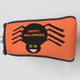 Couvre-club De Golf Halloween Black Spider Golf Putter Cover