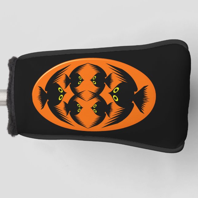 Couvre-club De Golf Halloween Crows Golf Putter Cover (Devant)