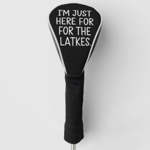 Couvre-club De Golf Hanukkah je suis juste là pour les latkes juif