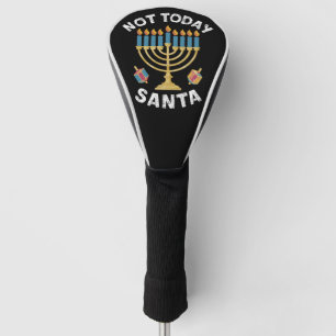 Couvre-club De Golf Hanukkah Pas aujourd'hui Père Noël juif Chanukah
